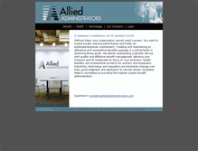 Tablet Screenshot of alliedadministrators.com